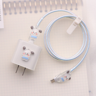 帕恰狗苹果16p数据线保护套14头15pro充电线ipad平板20W快充软壳