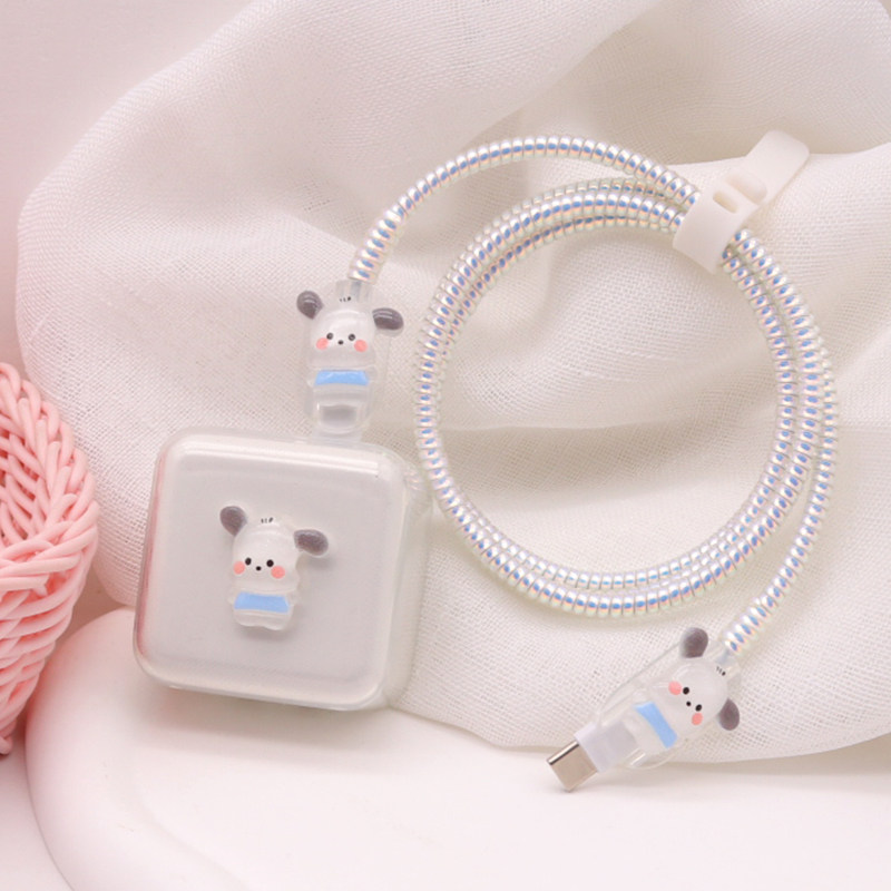 适用苹果35W充电器保护套16Pro数据线保护套15max快充电线缠绕绳