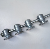 铁棍门插穿条锁厂家直销 里外穿杆锁 老式 双扇木门铁门门栓门插