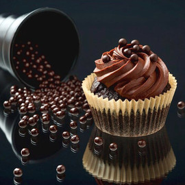 法芙娜香脆珍珠100g 55%黑巧克力豆 34%白巧 36%焦糖脆粒烘焙裝飾圖片