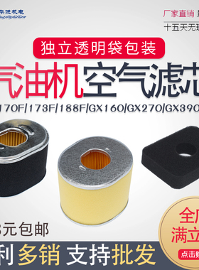 汽油机配件动力168F170F173F177F188190FGX160GX390空滤芯 滤清器