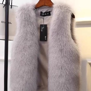 2025皮草棉马甲女秋冬季新款百搭洋气加厚仿水貂毛背心坎肩外套