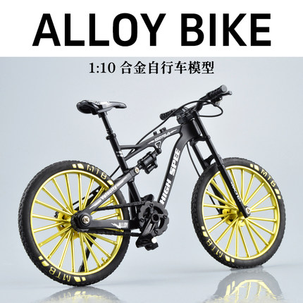 外贸仿真合金山地自行车模型单车儿童玩具男孩金属越野公路车摆件