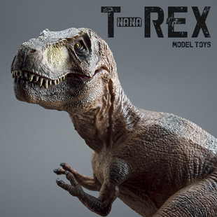 出口大号霸王龙暴龙仿真恐龙模型实心硬胶侏罗纪玩具手办男孩礼物