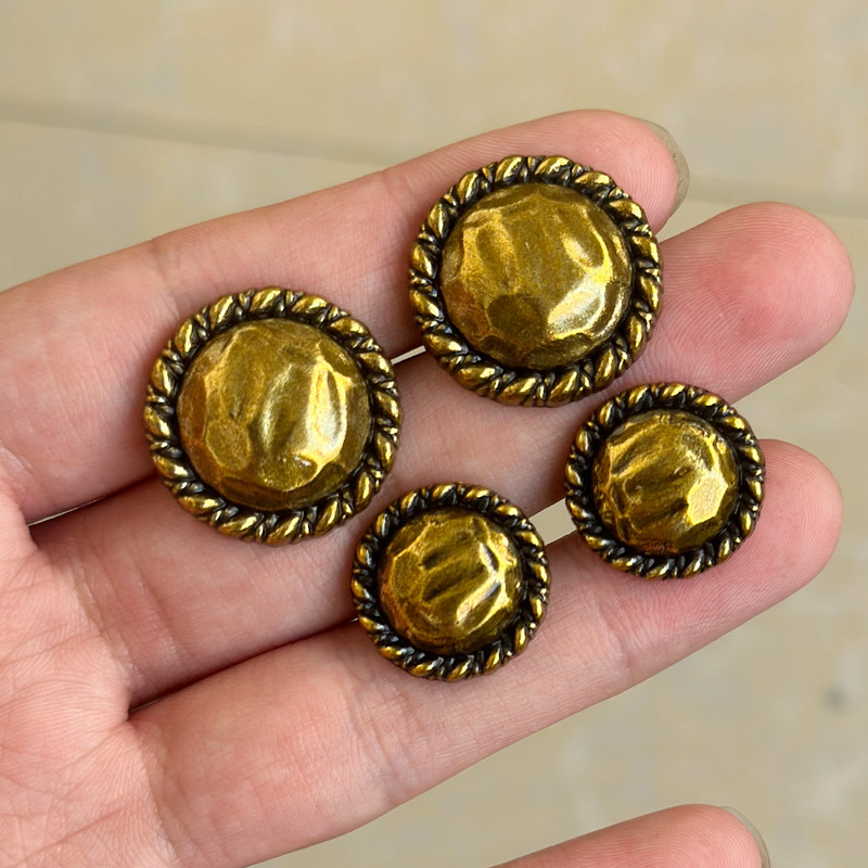 金属小香复古风圆形精致高脚纽扣针织衬衫开衫毛呢毛衣外套风衣扣,居家布艺,纽扣,淘宝优惠券,粉丝福利购,淘宝优惠卷