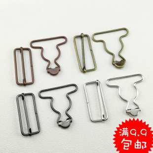 金属葫芦纽扣牢固学生牛仔背带裤调节日字子休闲背包三档扣衣服装