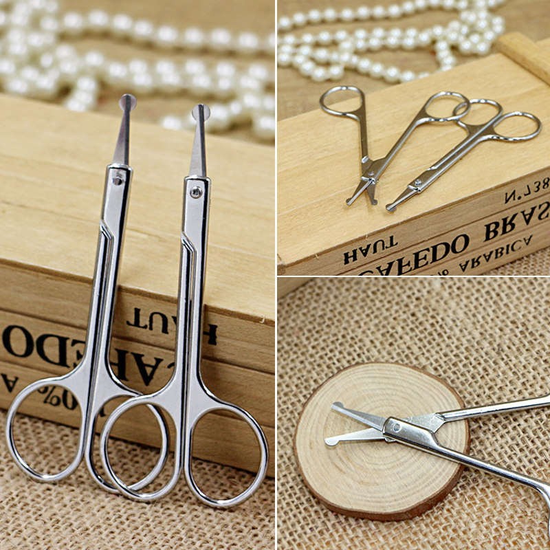 满9.9包邮 美容剪刀安全鼻毛剪修眉剪刀剪双眼皮贴圆头尖头随机发,彩妆/香水/美妆工具,化妆/美容工具,淘宝优惠券,粉丝福利购,淘宝优惠卷