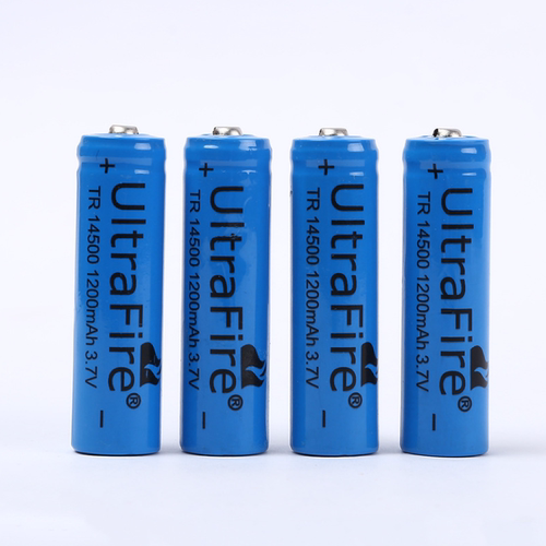 UltraFire 14500电池 3.7V 大容量强光手电筒AA 5号可充电锂电池