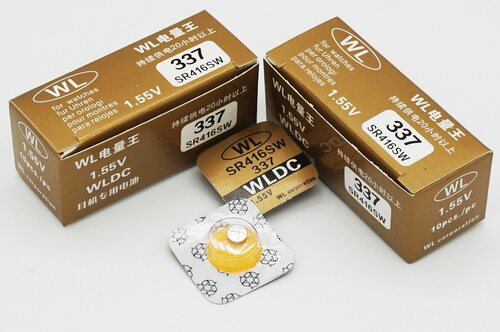 wl电量王337纽扣电池sr416sw手表