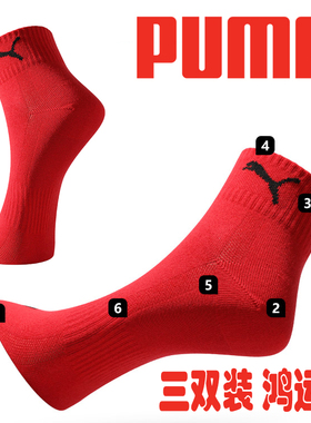 Puma/彪马袜子 本命年红纯棉中筒好运男女 鸿运潮流 喜庆2023新款