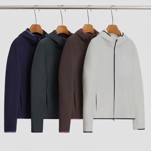 2025新款热特姆摇粒绒连帽外套双面抓绒保暖户外轻云动秋冬上衣女