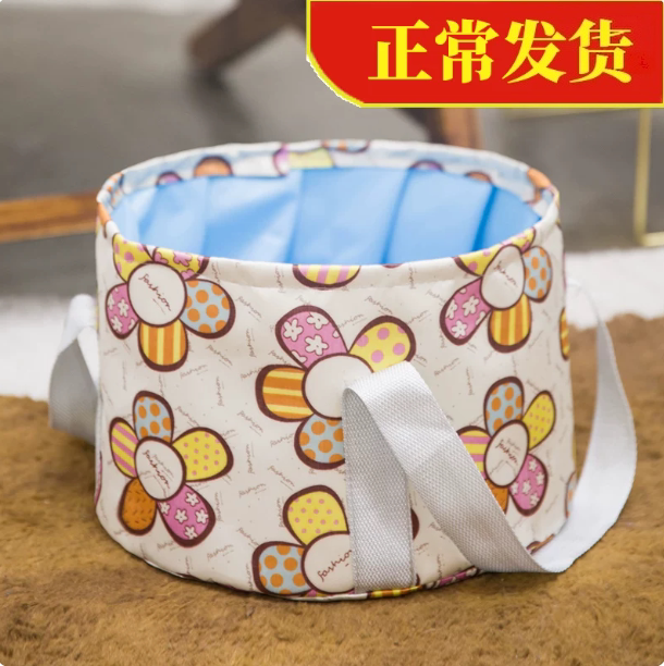 便携式旅行可折叠水盆户外洗漱泡脚大号车载钓鱼水桶宿舍泡脚神器