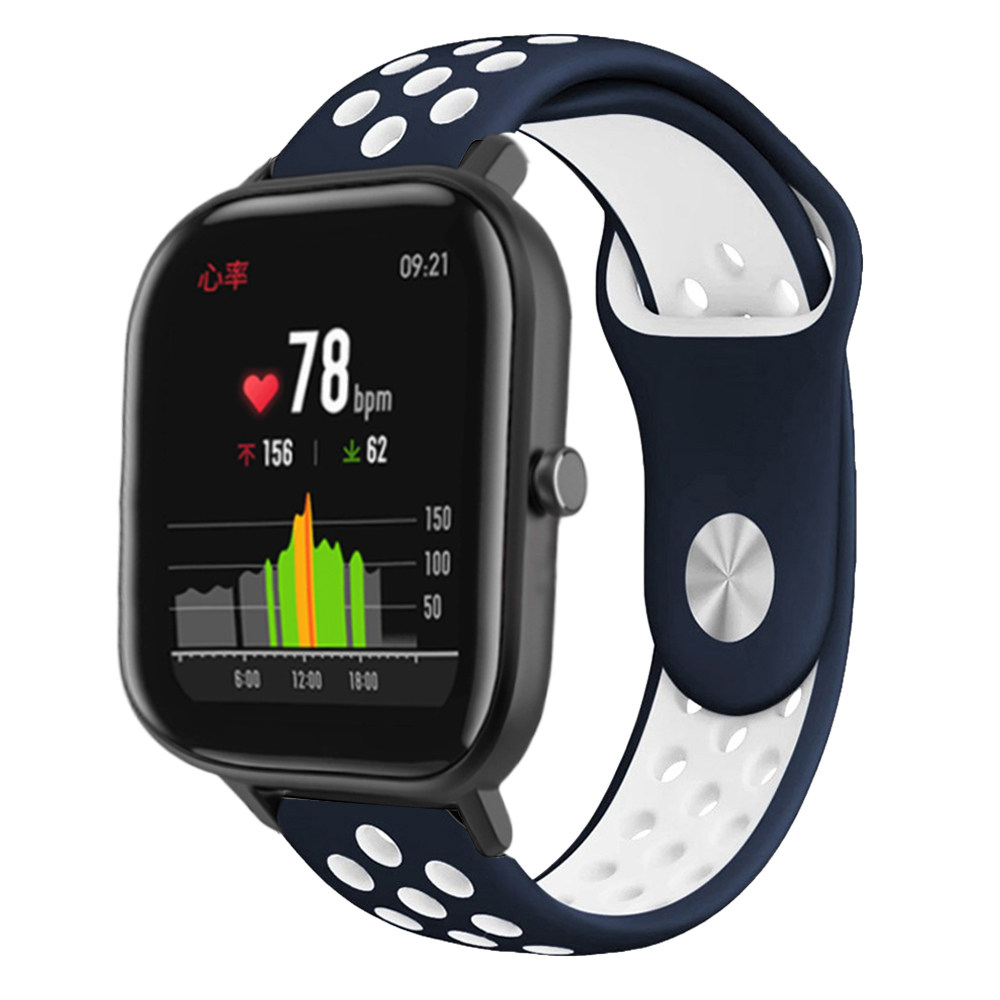 适用amazfit pop米动手表青春版1s表带bip lite gts2mini硅胶腕带