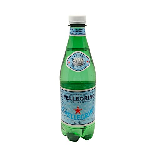 圣培露进口气泡无糖碱性水苏打天然矿泉水500ml*24塑料瓶