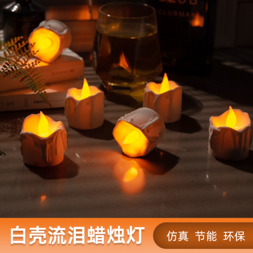 流泪蜡烛灯led可充电遥控电子酒吧会所圣诞春节装饰密室剧本道具 - 封面