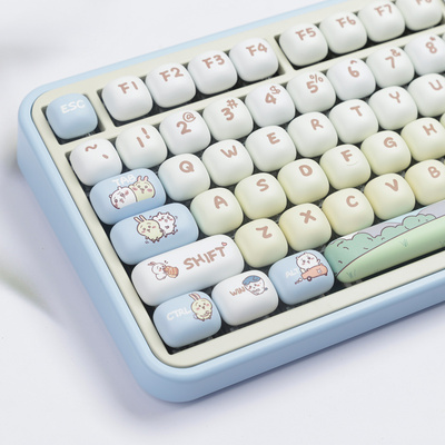 小八键帽MOG圆润高度chiikawa可爱MAC热升华MU68 fire68 K99 108