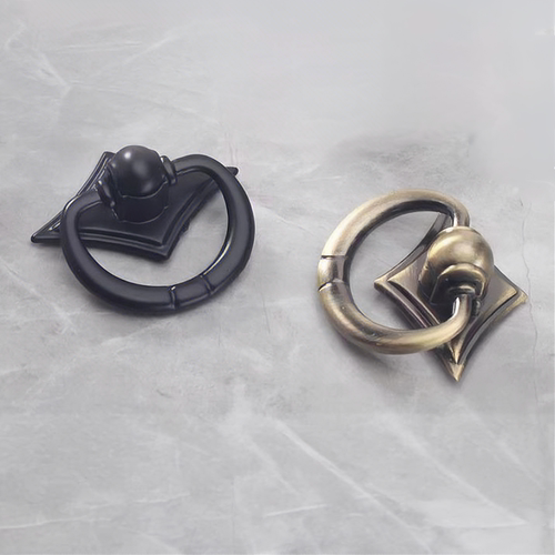仿古抽屉单孔拉手锌合金吊环把手