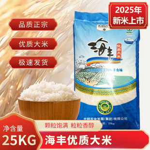 【2025新米】光明谷锦 上海海丰优质大米25kg江苏盐城粳米50斤