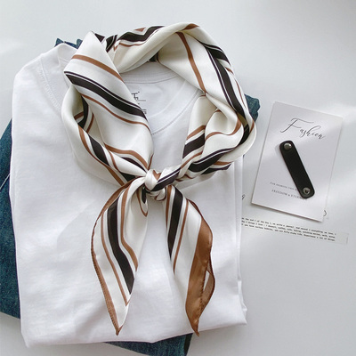 chic小丝巾职业领巾拍照包头巾方