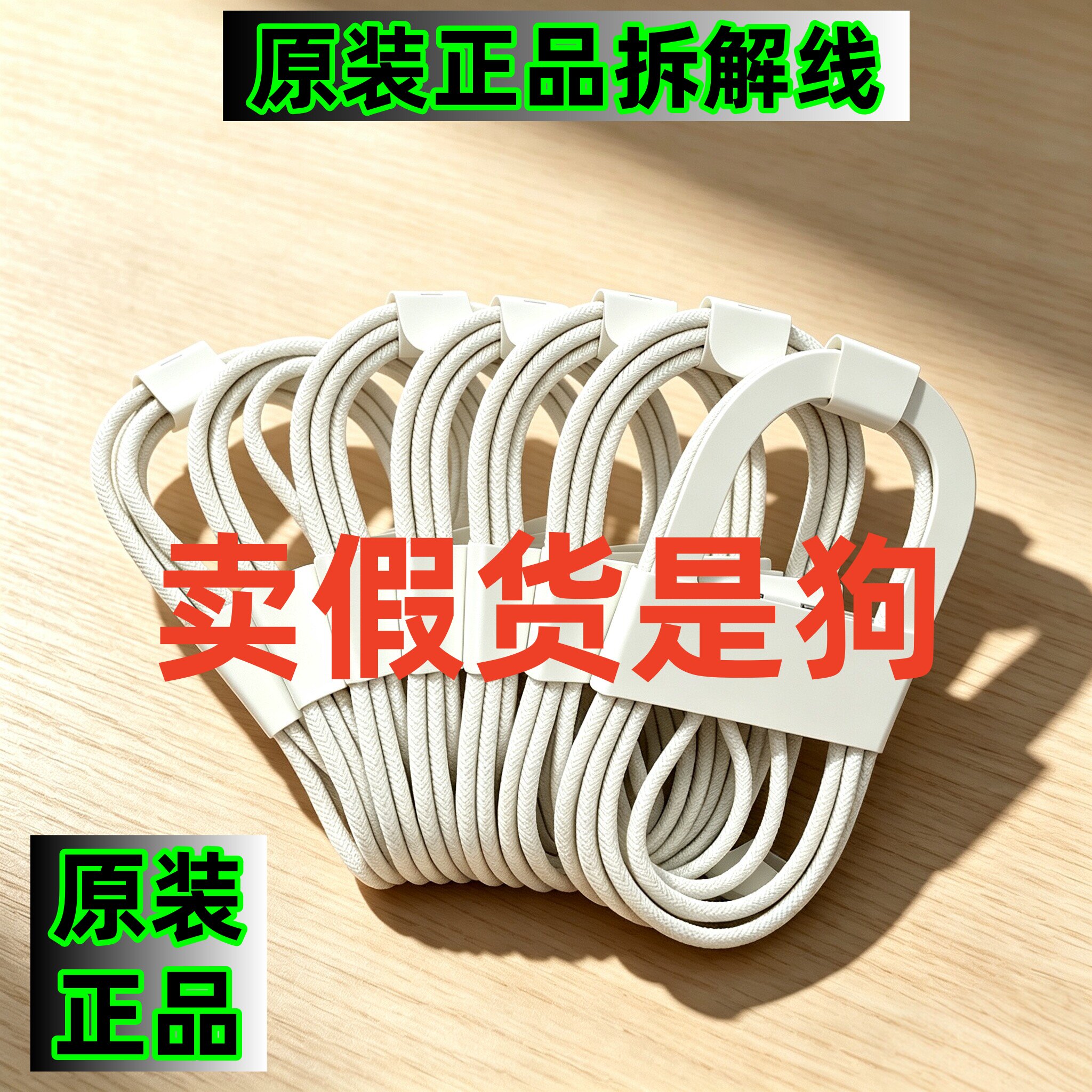 苹果8-17原装正品编织快充数据线