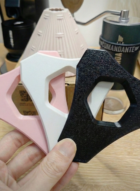 清庭开物滤杯托 适配龙娟DW62手冲咖啡滤杯托 3D打印咖啡配件周边