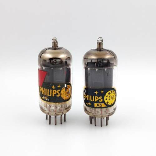 早期长屏贴纸飞利浦 ECC83/12AX7/6N4/ECC803S电子管 代大盾 富豪
