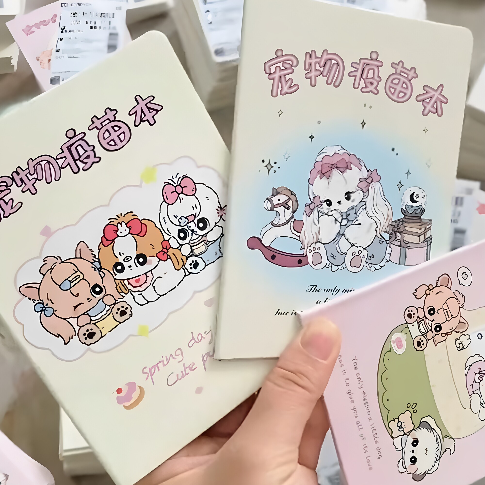 宠物疫苗本定制猫咪健康免疫证狗狗驱虫记录证书印刷爱宠护照设计