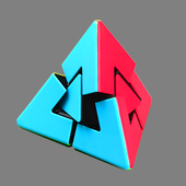 泛新二重奏金字塔魔方三角形二阶魔中魔幼儿园入门培训比赛专用