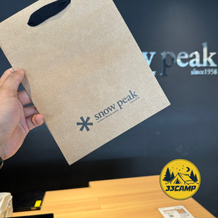 现货 雪峰/snowpeak日本专柜购物袋礼品袋包装袋送礼袋硬质礼品袋