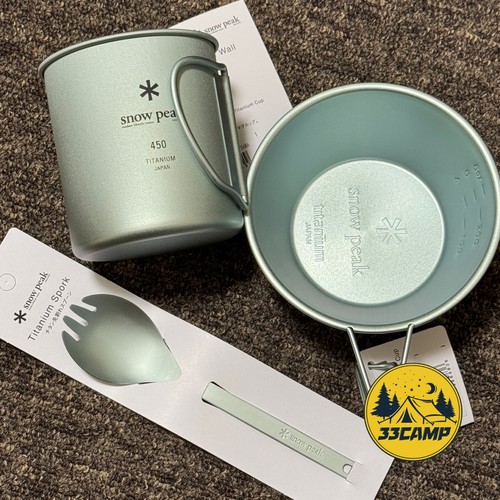 雪峰福山限定钛杯雪拉碗钛勺