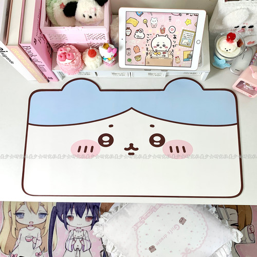 吉伊卡哇超大鼠标垫皮革宿舍桌垫