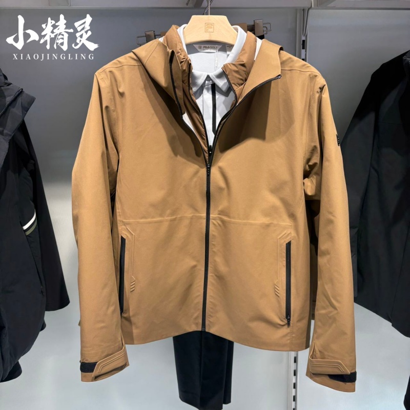 FILA斐乐2025冬季款男士GOLF系列鹅绒连帽羽绒服两件套A11M545914