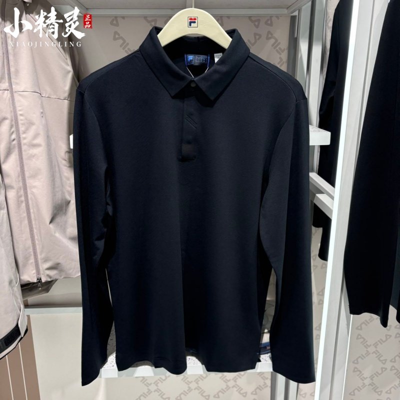 FILA斐乐2025冬季新款男士舒适休闲运动针织长袖polo衫F11M542215,运动服/休闲服装,运动POLO衫,淘宝优惠券,粉丝福利购,淘宝优惠卷