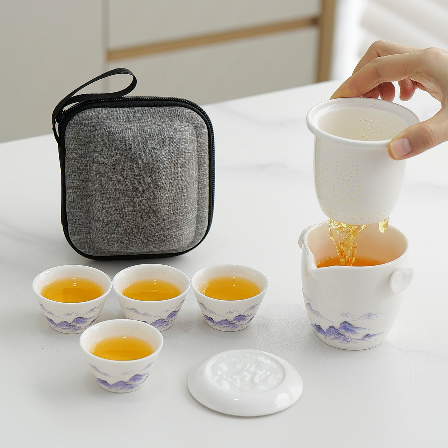 整套旅行茶具便携快客图片