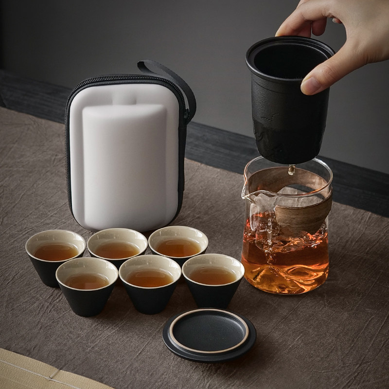 玻璃旅行茶具套装便携式小套旅游一壶四杯露营快客杯随身户外泡茶高性价比高么？