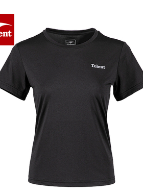telent女T恤舒适圆领T恤柔软轻薄女款短袖上衣601305（2件100元）