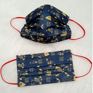 新年口罩锦鲤年年有余元 新年快乐2025年龙年春节口罩 旦过年新年款