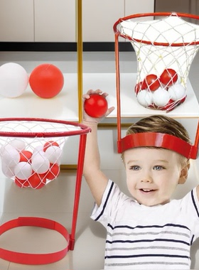 17549\Basket Case Headband Hoop Game头顶投球篮球亲子娱乐玩具