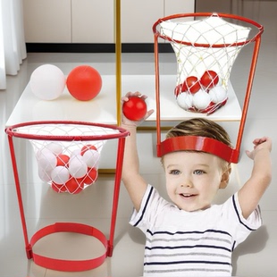 Headband 17549 Basket Case Game头顶投球篮球亲子娱乐玩具 Hoop