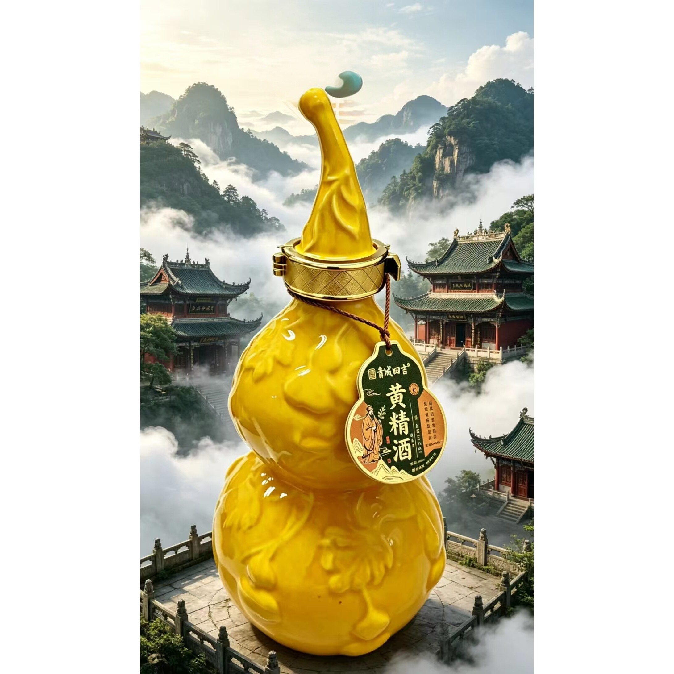 青城黄精酒青城山特产黄精白酒45度都江堰特产青城四绝洞天乳酒图片