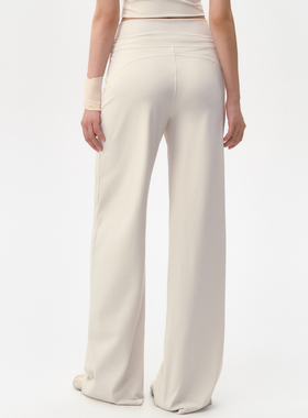 瑜伽裤女秋新款宽松直筒显瘦跑步运动裤普拉提训练服速干健身长裤