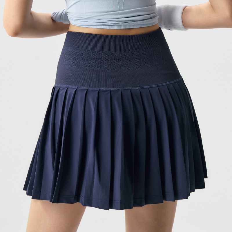 户外跑步运动短裙高腰显瘦百褶裙