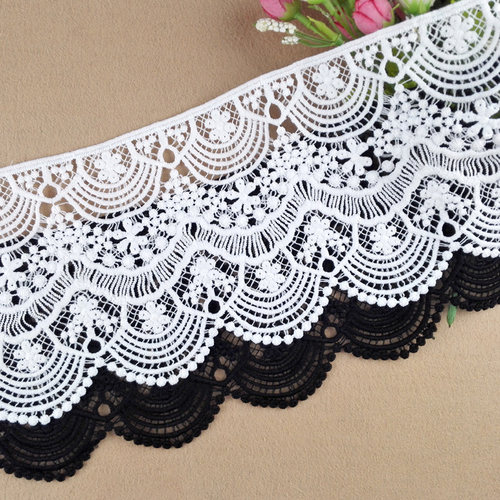 DIY服装裙子下摆装饰蕾丝花边