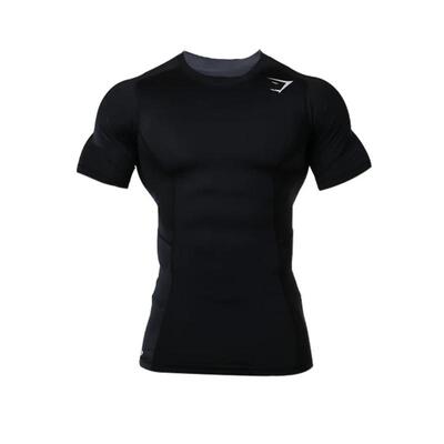 GYMSHARK ELEMENT男士运动健身速干透气弹性显身材修身短袖T恤夏