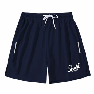 篮球短裤男不过膝美式速干网眼三四分裤跑步健身宽松透气训练短裤