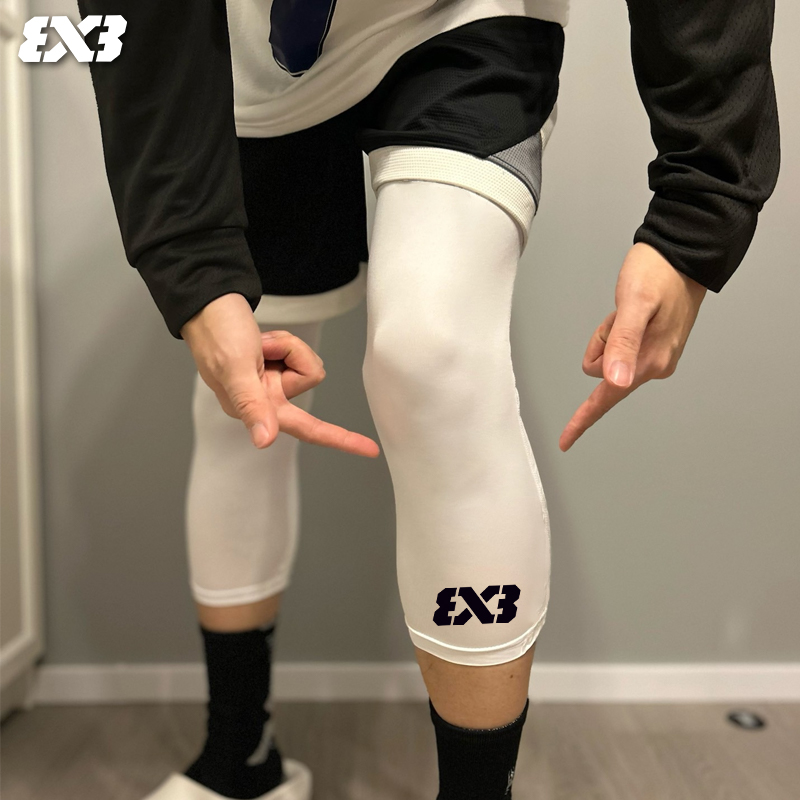 3V3篮球紧身裤男七分高弹训练裤护膝装备压缩打底健身速干运动裤