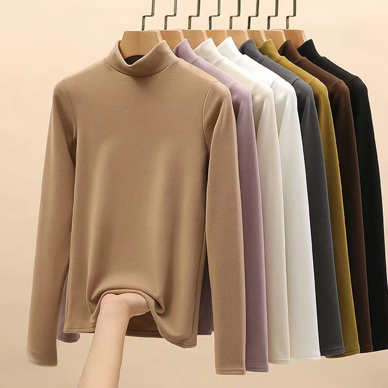 双面德绒半高领发热打底衫男装冬季新款洋气内搭百搭长袖上衣,男装,T恤,淘宝优惠券,粉丝福利购,淘宝优惠卷