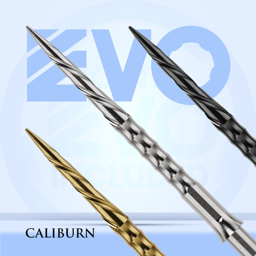 CALIBURN EVO 可更换硬式镖针 Spiro螺旋款零过度 通用普通硬镖