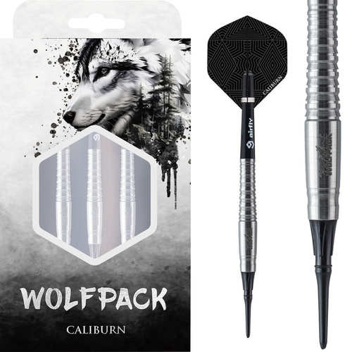 2024新款 CALIBURN WOLFPACK 系列 W8 90%钨钢 专业软式飞镖