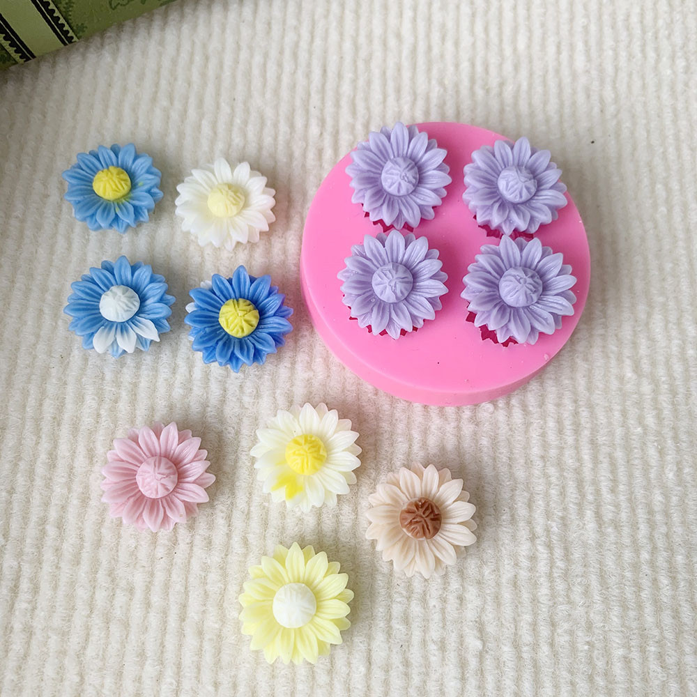 花朵硅胶模具小花模型翻糖蛋糕装DIY模具